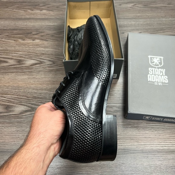 NEW Stacy Adams Black Wingtip Oxfords 11 M main image 6